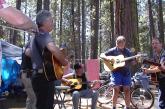 Muddy's elbow, Reverend Steve's back, Joe, Marty, John and Gordy